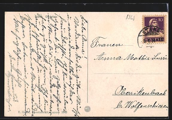 Cartoline postali: AK Stans, Dorfplatz, Monument – Usato da Berlin venduto da bartko-reher 1