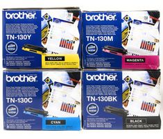 4 Stk. Brother TN-130BK, TN-135C, TN-135M, TN-130Y Toner