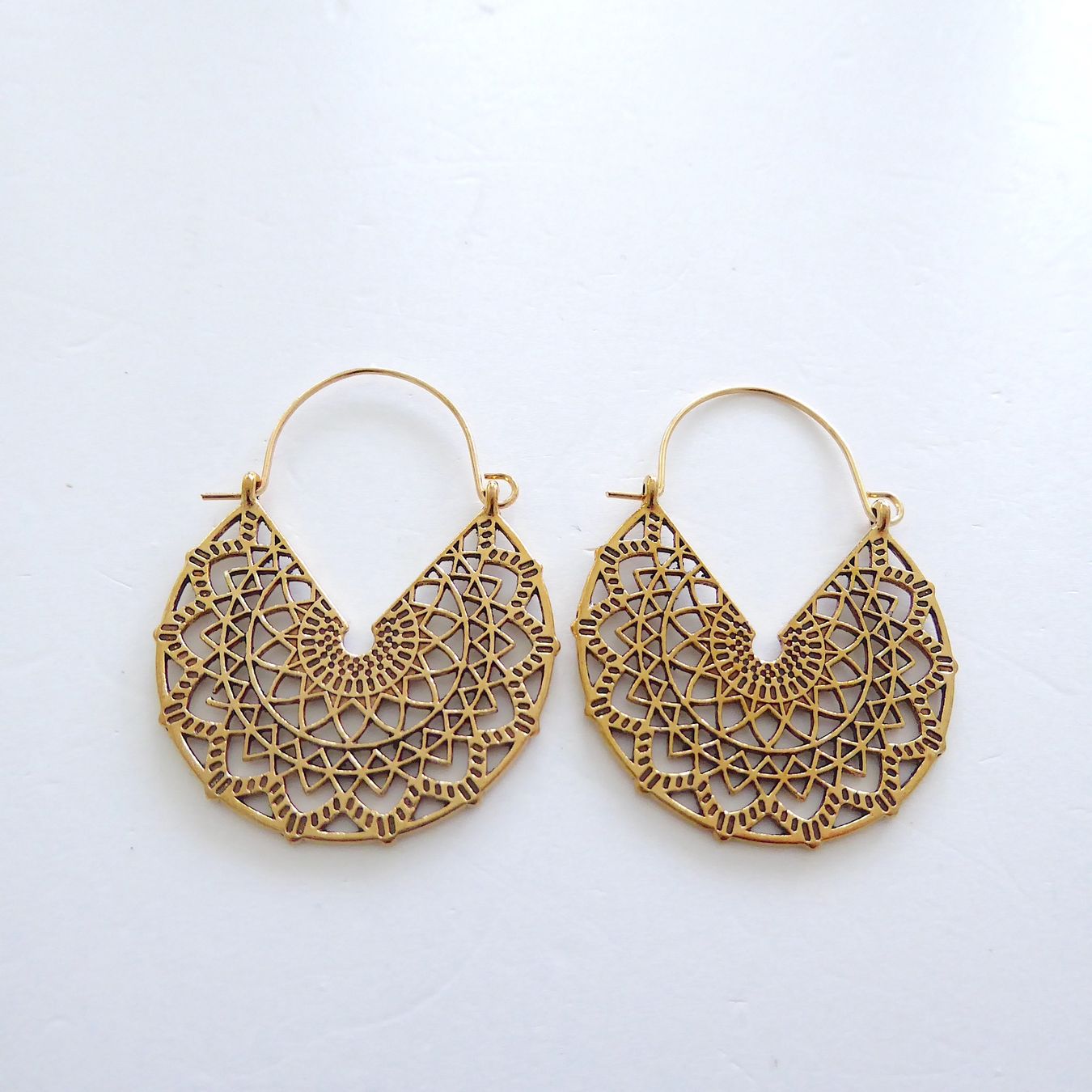 Orecchini pendenti & Orecchini a lobo: Ohrringe - Ethno Stil - Boho - goldig - Modeschmuck – Nuovo (secondo la descrizione) da Basel venduto da Kunterbunt12