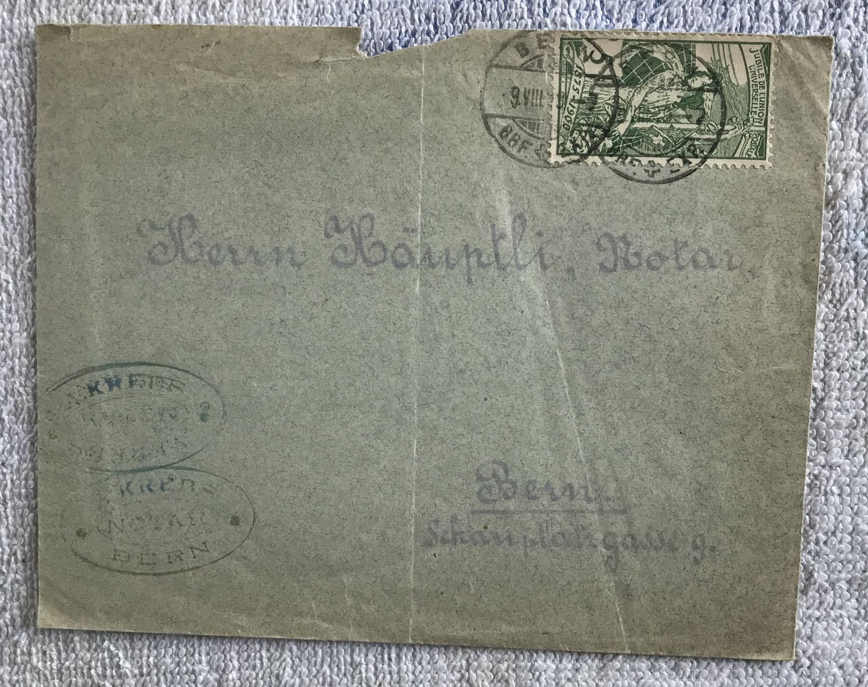 Tutti i francobolli: ANTIKER BRIEFUMSCHLAG SCHWEIZ 1900 – Usato da Ostermundigen venduto da Kari1937