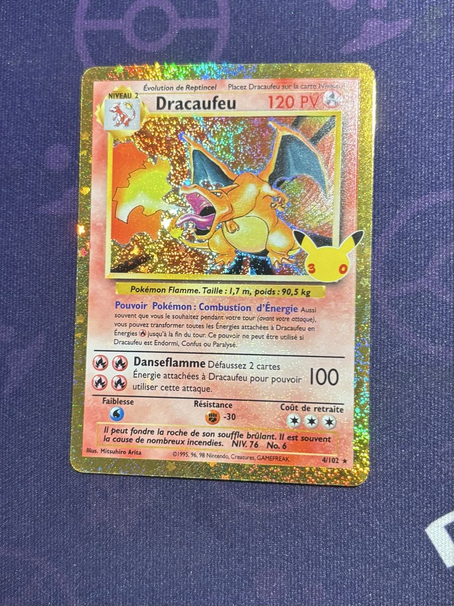 Karten: Dracaufeu Reprint 30 ans FR – Neu und originalverpackt aus Sierre von Kaevifps