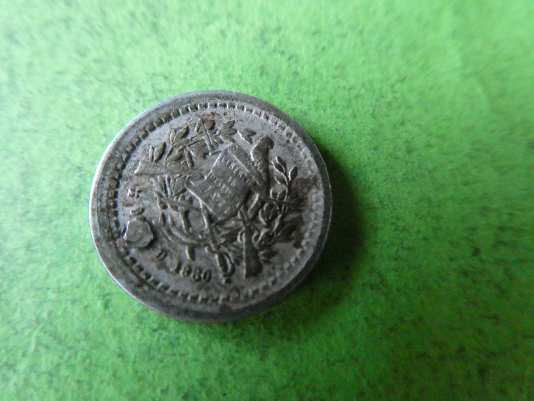 Tutti le monete: Guatemala 1880, 1/2 Reales   - Silber – Usato da Hinterforst venduto da Rohusri 1