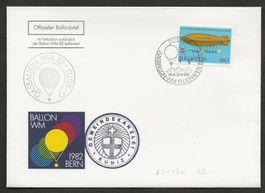 Ballon Schweiz Bern Köniz 1982 Luftpost