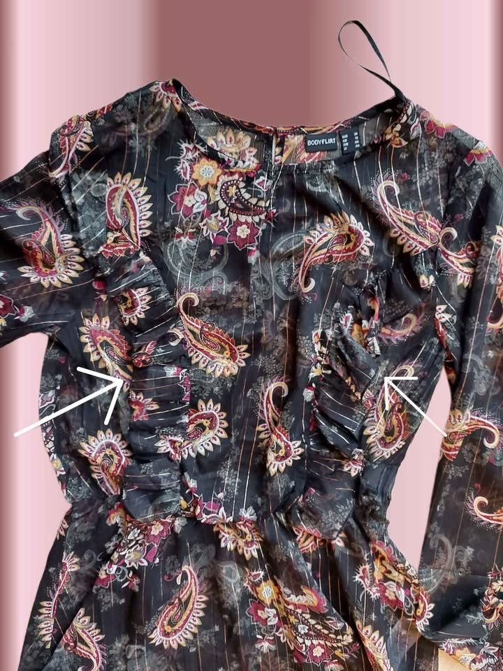 Camicette: Schicke Chiffon Bluse Paisleymuster – Nuovo e nell'imballaggio originale da Aarburg venduto da Hystoria 3