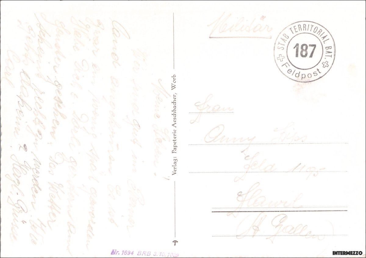 Cartoline postali: Worb BE // Dorf Feldpost – Usato da Basel venduto da intermezzo12 1