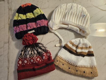 4er Set Wintermützen / Babymützen - Warm für kalte Tage!