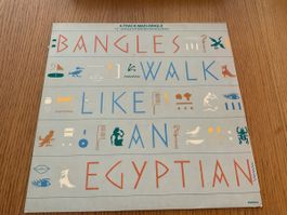 Bangles Schallplatte, Walk Like an Egyptian, signiert!MAXI S