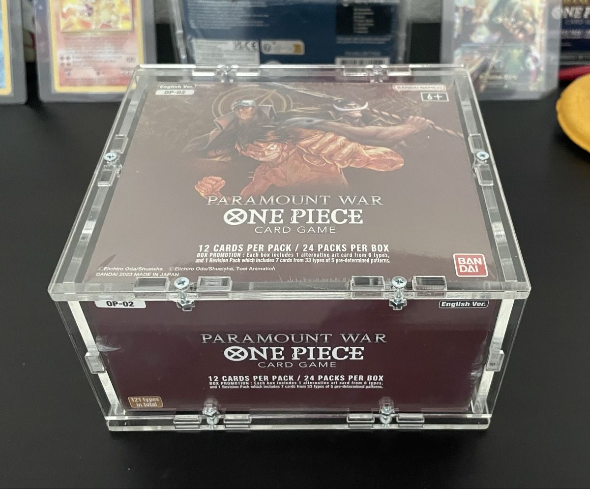 Bandai Carte collezionabili: One Piece OP02 Display - Paramount War EN / Inkl. Acrylbox! – Nuovo e nell'imballaggio originale da Siebnen venduto da Rem_zi 1