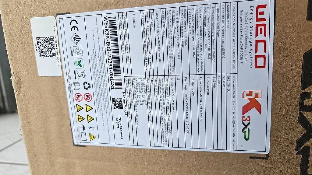 Caricatori & Batterie: Batteria Weco 5K3-XP – Usato da Malvaglia venduto da Luca27 2