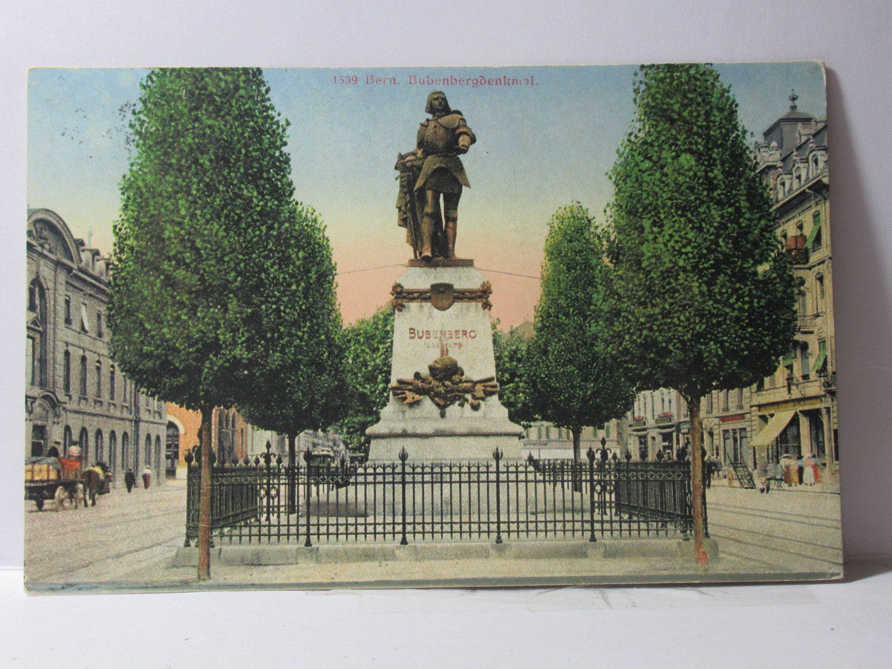 Cartes postales: Bern , Bubenbergdenkmal  1924 , Feldpost – D'occasion à Grenchen par Bluemchen1900