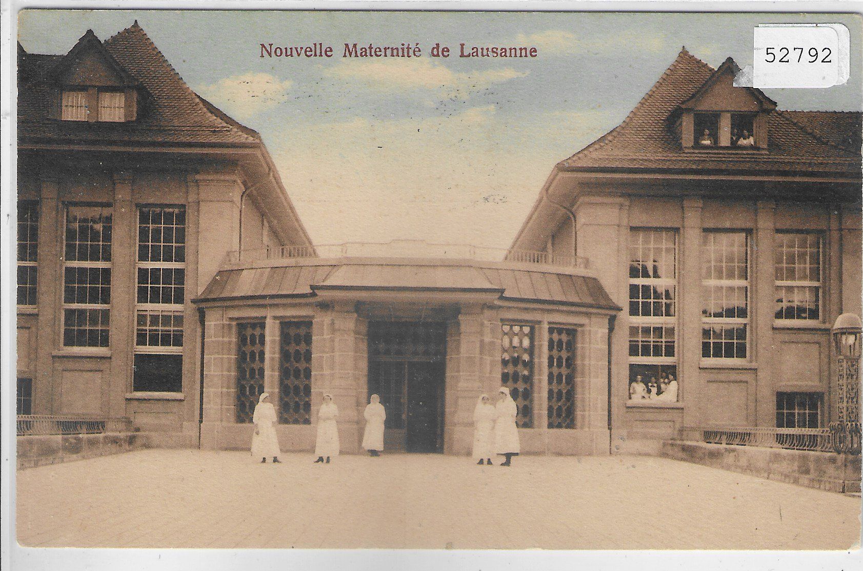 Ansichtskarten: Nouvelle Maternite de Lausanne - coloriert – Gebraucht aus Ettingen von Kartenplanet