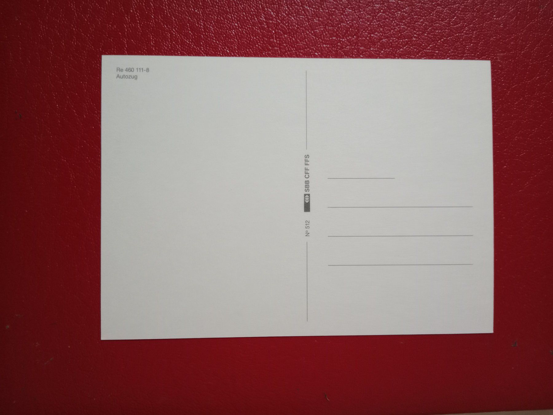 Cartoline postali: AK Bahn SBB Re 460 111-8 Autozug – Usato da Küttigen venduto da Melisch1000 1