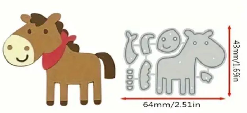 Schablonen: Hoftiere Kuh, Pferd, Schaf   - Stanzschablonen – Neu und originalverpackt aus Frenkendorf von jazzplatten 3