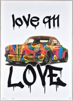 Death NYC Ltd Ed Pop Art Druck " Murakami Love 911 Porsche