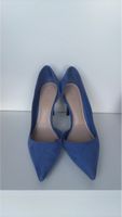 Mango Blue Suede Heels - Size 39