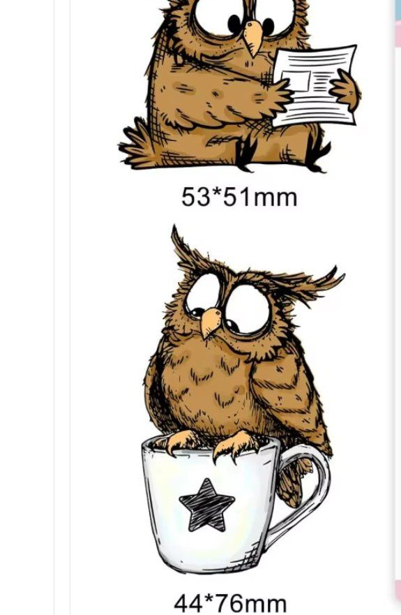 Timbri: Neues Set  Motivstempel  Eulen  11x16 cm – Nuovo e nell'imballaggio originale da Effretikon venduto da wenuss 3