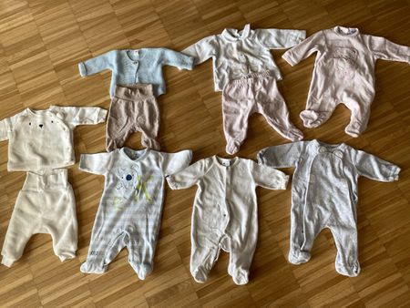 10 pcs Winter Baby Clothes Set Sizes 50 - 55 