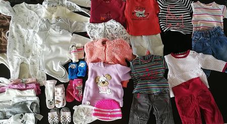 36-teiliges Winter Kleider Set, Gr. 74, Mädchen