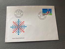 Brief Umschlag Airport Basel-Mulhouse 21.2.1979 Stempel Bern