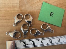 6 Modeschmuck Karabiener von Fossil