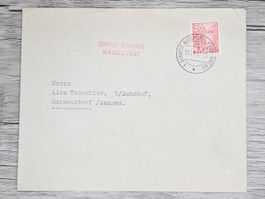 CL02 Enveloppe + Timbre Suisse 1937