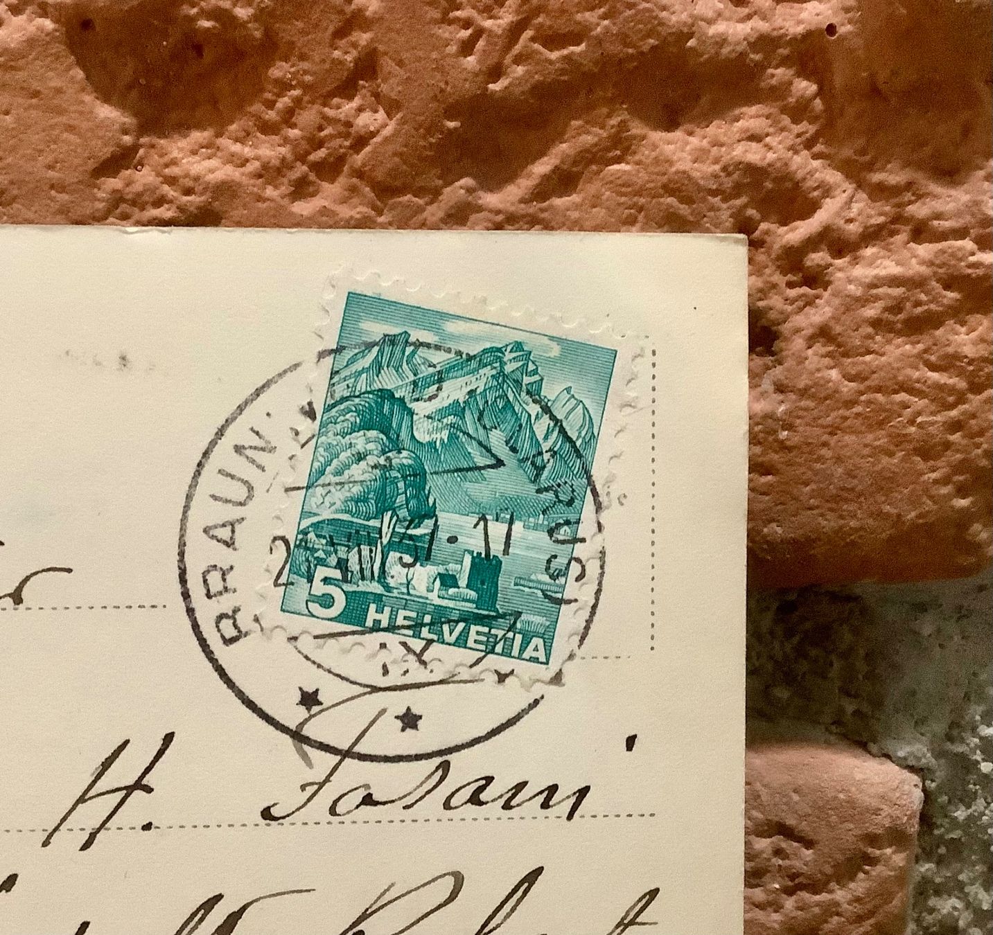 Ansichtskarten: 1937 - BRAUNWALDTERRASSE Glarus – Gebraucht aus Root von ENGLAND-TREASURES 3