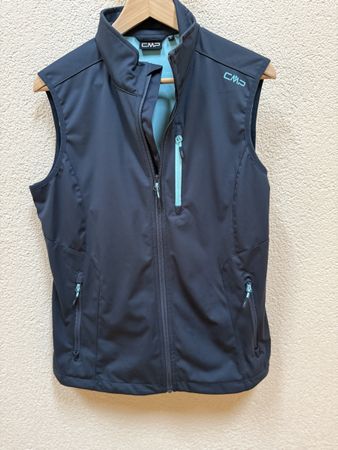 CMP Softshell Weste Damen dunkelblau Grösse L neuwertig
