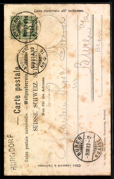 Cartoline postali: AK Burgdorf, Kant. Technikum – Usato da Berlin venduto da bartko-reher 1