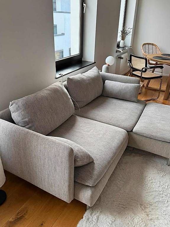 Divani: Söderhamn 2er Sofa Couch mit Recamiere Viarp – Usato da Basel venduto da art_prk8 2