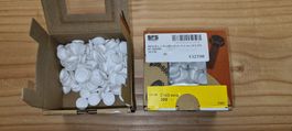 Schrauben Abdeckkappen D 14.5 weiss