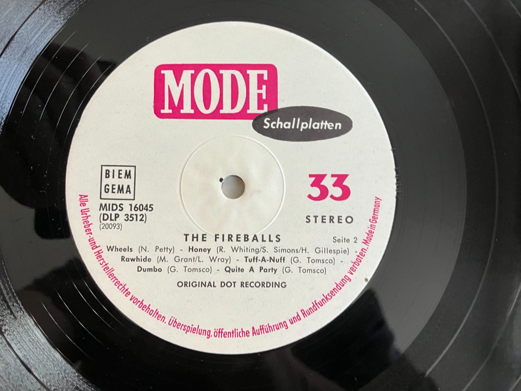 Dischi in vinile: The Fireballs – Usato da Aarwangen venduto da Jukebox3 8