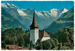 Frutigen, Kirche, gelaufen 1956