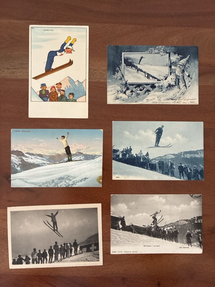 Cartes postales: 6 Ansichtskarten Schweiz vom Skisprung CH – D'occasion à Oftringen par Cla.vD.74