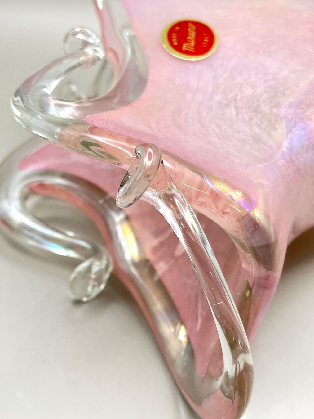 Murano Bicchieri: Murano Kristall Serviettenhalter – Usato da Horw venduto da luzernicus 5