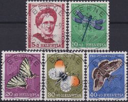 1951, J138-J142 Serie +Ersttags-Vollstempel BERNE. 300.-+