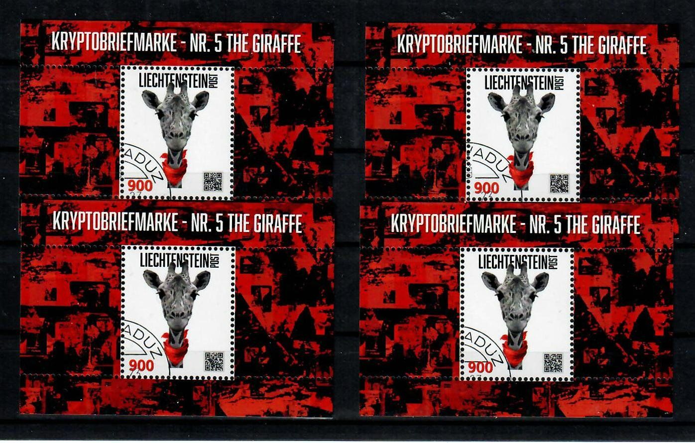Alle Briefmarken: Crypto Briefmarke - Nr. 5 The GIRAFFE kompl. Serie gest. – Gebraucht aus Schlieren von Dalpie1414