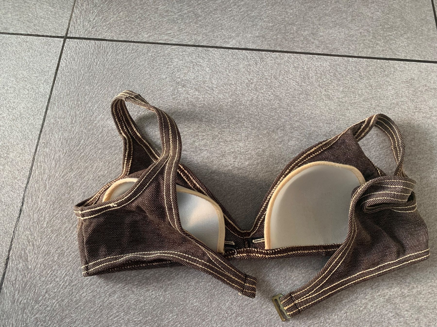 Statuette: vintage Bikini marron tissut - 1965 / 70 – Usato da Arbedo venduto da nadia1973 5