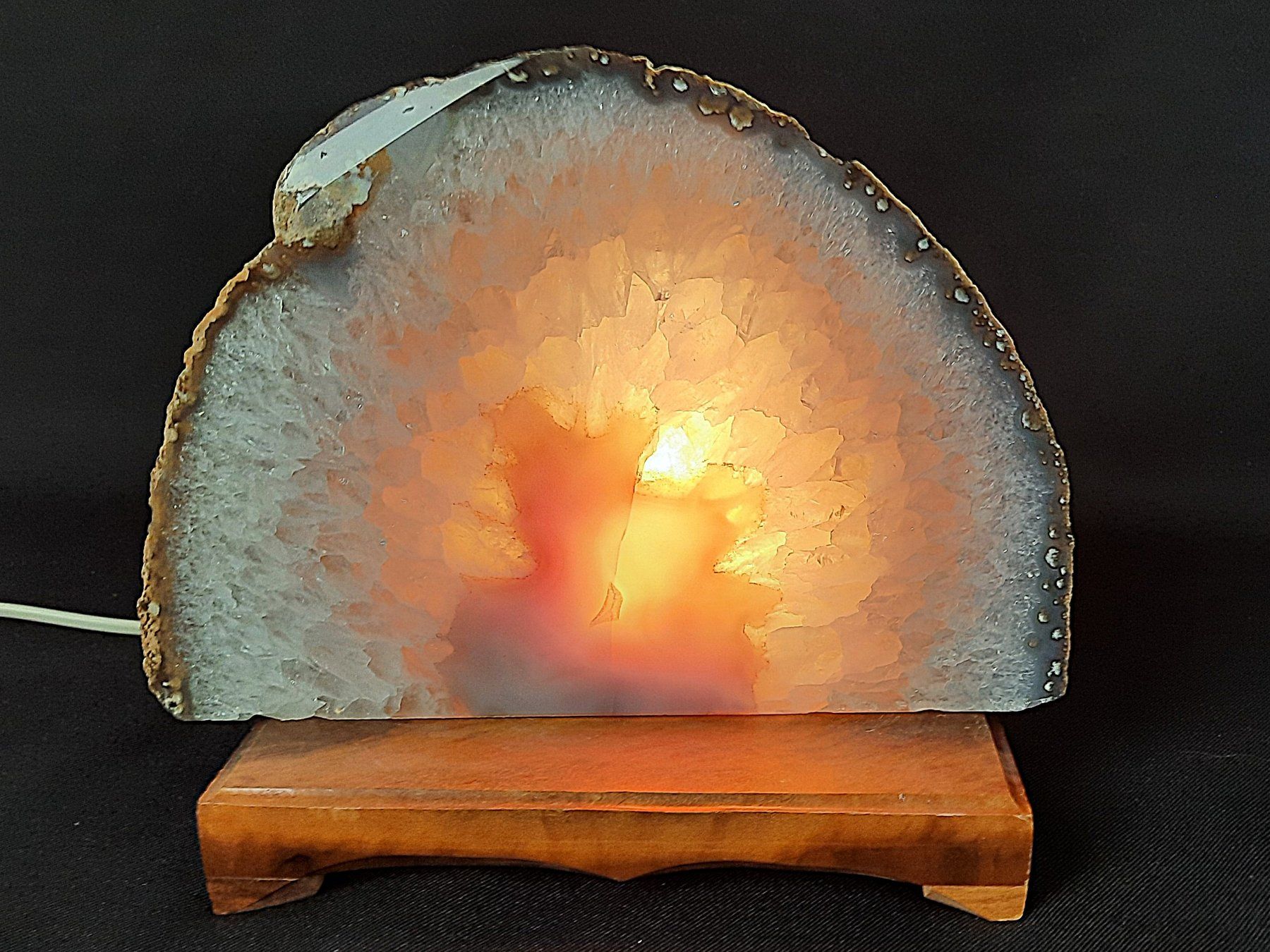 Lampen: Achat-Geode Lampe – Gebraucht aus Beinwil am See von Restwert_Beinwil