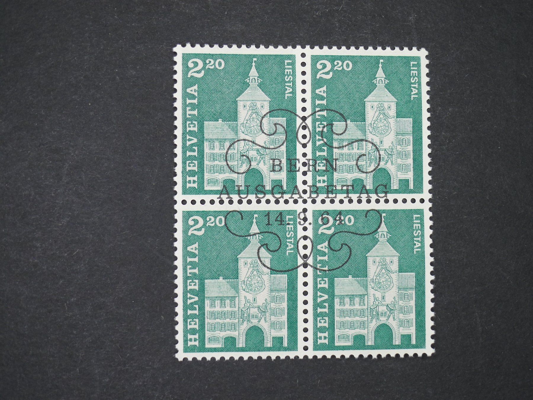 Tutti i francobolli: 1964 Nr. 425 im 4er Block mit ET Stempel – Usato da Dagmersellen venduto da wyss1982