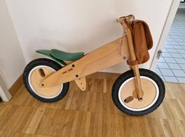 KOKUA LIKEaBIKE Mountain / Holz-Laufrad mit Ledertasche