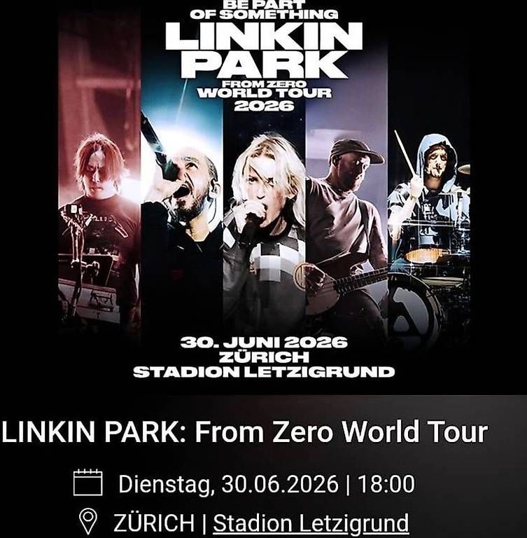 Biglietti: Linkin Park Ticket Zürich 30Juni – Usato da Pfeffingen venduto da san_tnq5