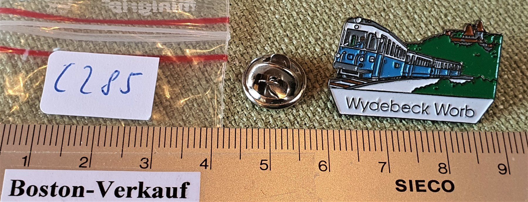 Placchette & Badge: C285 - Pin Wydebeck Worb Bahn Schweiz – Usato da Reinach BL venduto da Boston-Verkauf 2