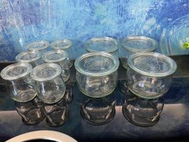 Weckgläser Einmachgläser Weck Suppenschalen Salatbowls Glas