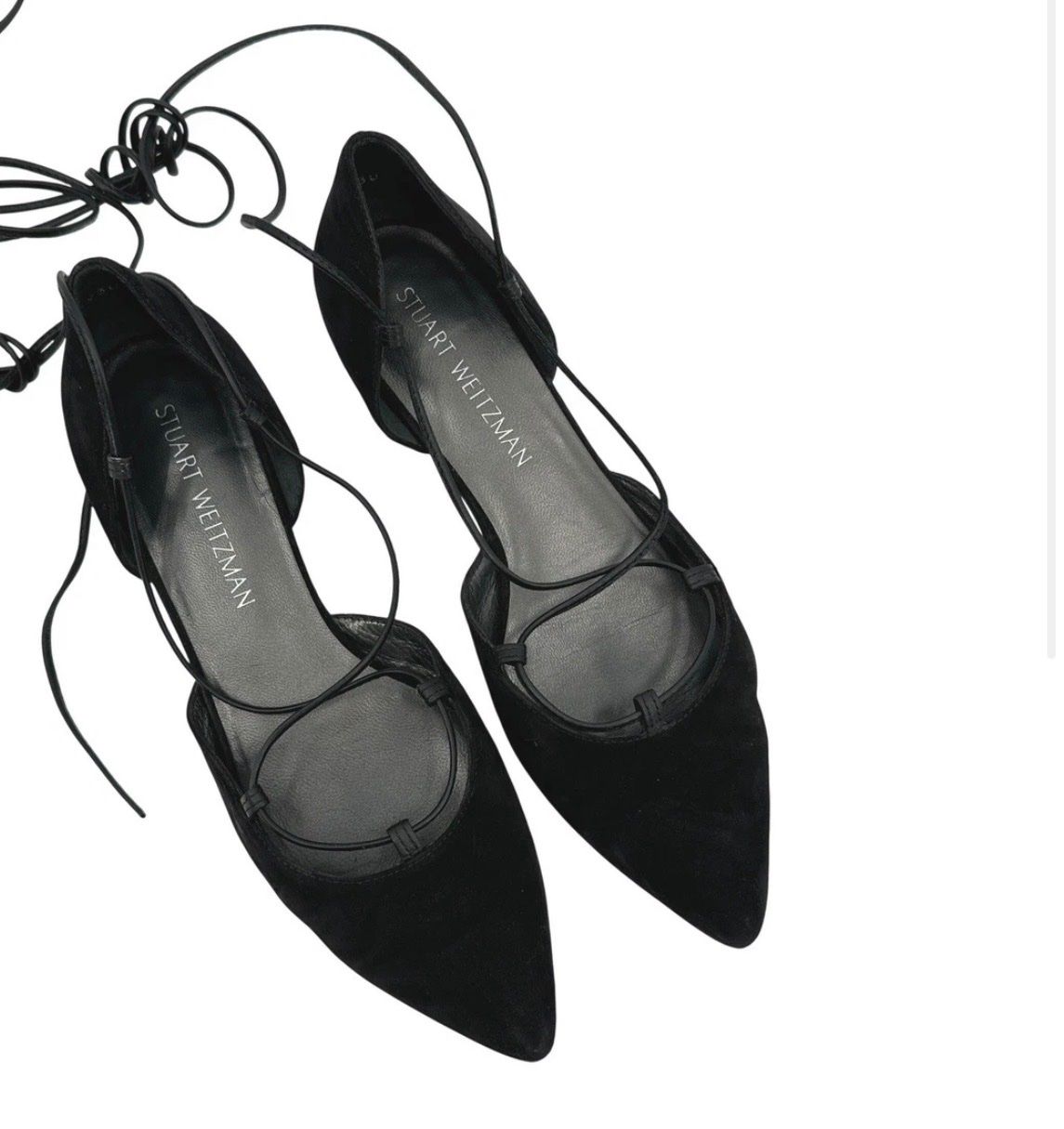 Stuart Weitzman Scarpe da donna: Stuart Weitzman Women's Lace Up Ballet Flats – Nuovo (secondo la descrizione) da Hettlingen venduto da blu_tb6z 4