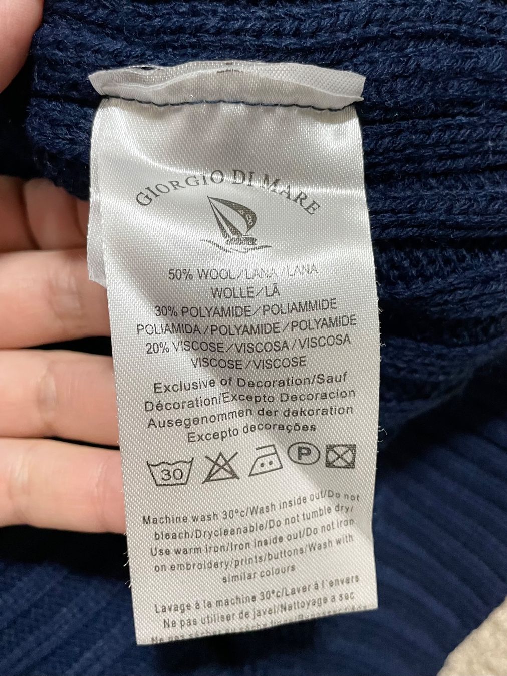 Maglioni & Felpe: GIORGIO DI MARE - KLEID PULL-OVER AUS WOLLE – Nuovo e nell'imballaggio originale da Zürich venduto da Mina_09 3