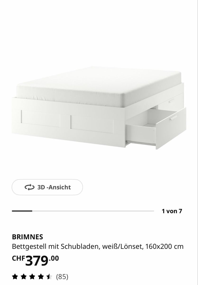 Ikea Lits: Bett Brimmes 160x200 – D'occasion à Au SG par brini24
