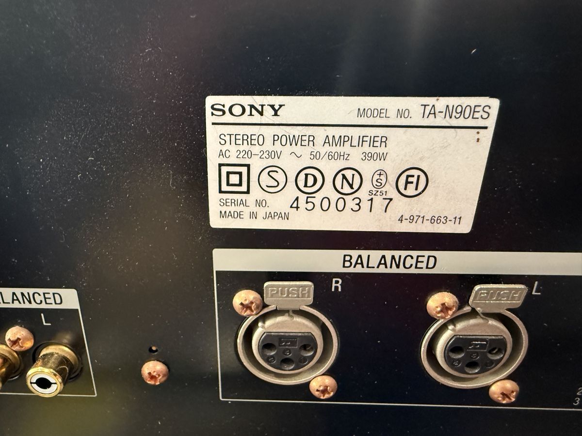 Sony Amplificatori: Sony N 90ES Endstufe – Usato da dietlikon venduto da avspalinger 3
