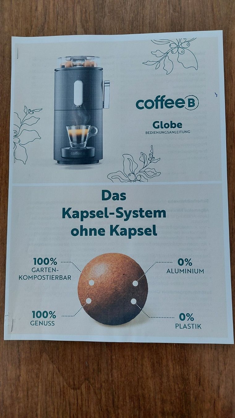 Coffee B Macchine per caffè & Macchine per espresso: Coffee B Globe das Kapsel-System ohne Kapseln – Usato da Grindelwald venduto da 270864 5