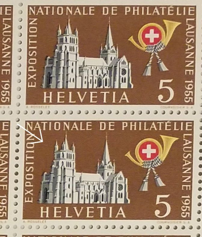 Alle Briefmarken: 320.2.02, 3.01, Abarten Punkt und Retouche postfrisch – Neu (gemäss Beschreibung) aus Baden von Eggi 1