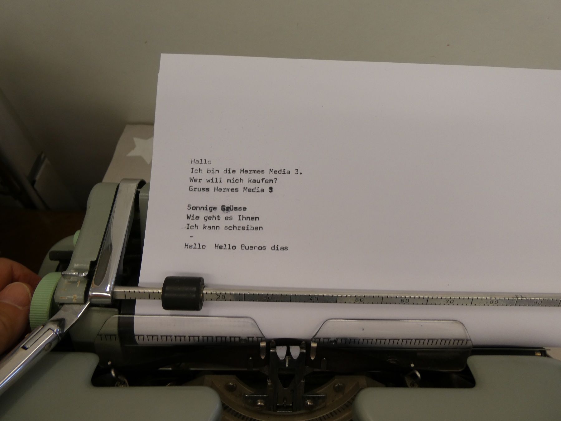 Hermès Macchine da scrivere: Schreibmaschine Hermes Media 3 – Usato da Rafz venduto da Powacaddy 1